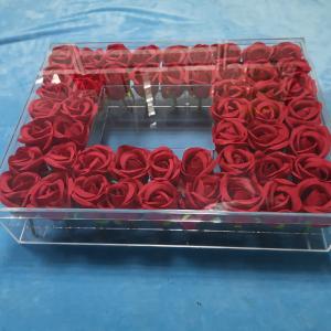 Waterproof 51 Roses Acrylic Packing Box