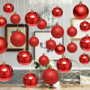 Red Acrylic Ball Christmas Decoration