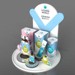 Wholesale Pharmacy Promotion Cardboard/Sintra PVC Pill Box Display with Round Base