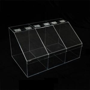 Three grid one acrylic candy box factory wholesale display