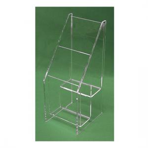 2 Pocket Tiered Brochure Holder for 8.5&quot;W x 11&quot;H full sheet brochures