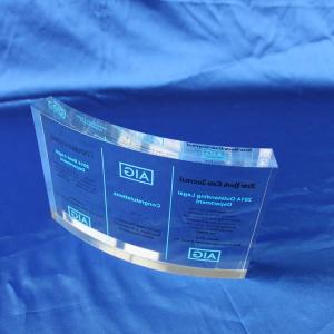 Customize Clear Acrylic Trophy Event Laser Engraved Souvenir Award for Business