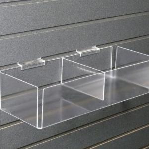 Clear acrylic slatwall candy box