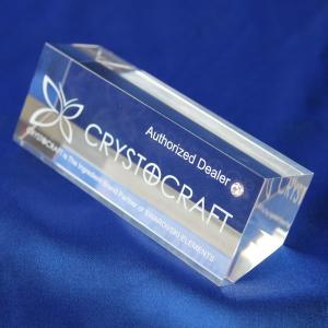 Customize Clear Office Acrylic Cube Paperweight