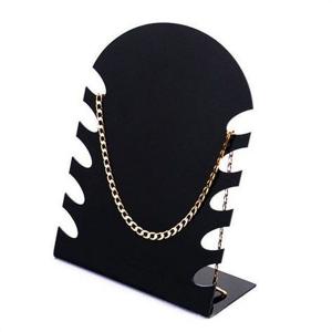 Black Acrylic Necklace Display Stand display