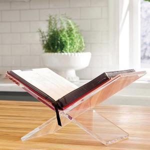 Custom Personalized Latest Design Desktop Clear Acrylic Open Book Stand