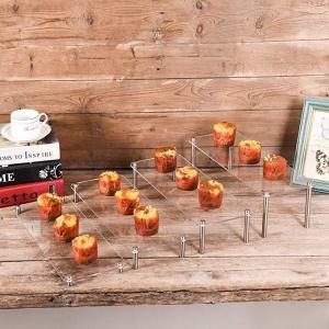 Wholesale Square Clear Acrylic Display Riser Acrylic Cupcake Stand