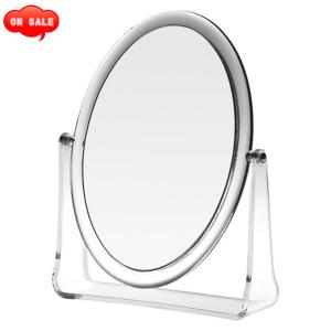 Desktop Oval Makeup Mirror Acrylic Double Side Magnifying Beauty Dressing Mirror