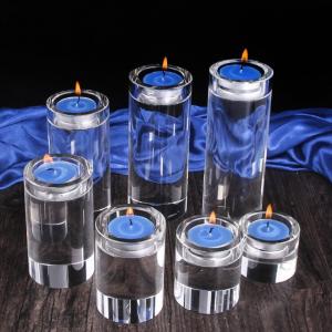 High Tranparent Round Acrylic Candle Holders