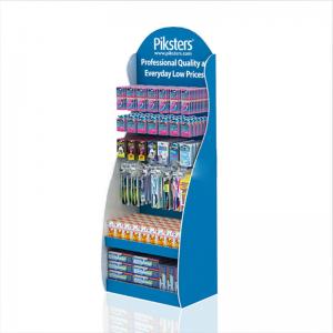 Supermarket Pop up Display Cardboard/Sintra PVC Floor Stand for Toothbrush Toothpaste