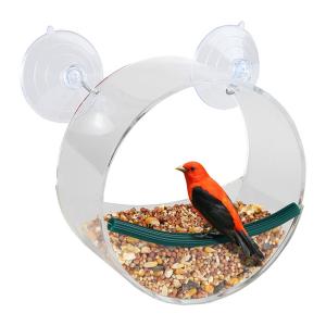 Wholesale Crystal Clear Acrylic Bird feeder China Manufacturer