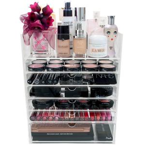 Large Acrylic Makeup Organizer with Drawers