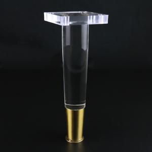 High Transparent Acrylic Furniture Legs with Metal