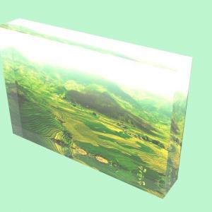 Customize Clear Laser Engraved Acrylic Block