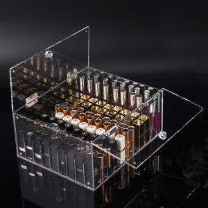Customized Exquisite Clear Acrylic Lipstick Organizer with 2 Doors