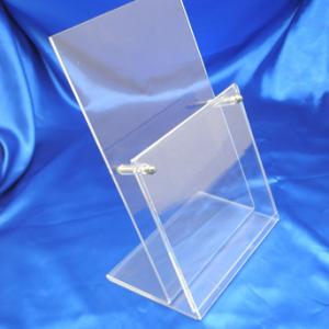 Customized Ad-180 Acrylic Clear Sign Menu Brochure Holder