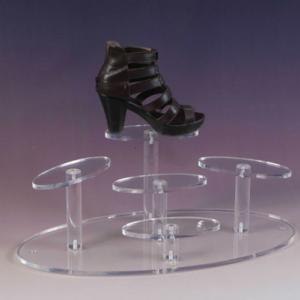 Acrylic shoe display stand, acrylic shoe holder