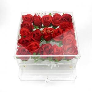 Acrylic Real Rose Storage Case Flower Display Box China Manufacturer